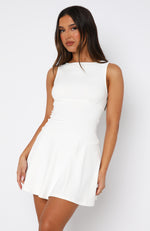 Know What To Say Mini Dress White