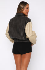 Like A Pro PU Jacket Black/Beige