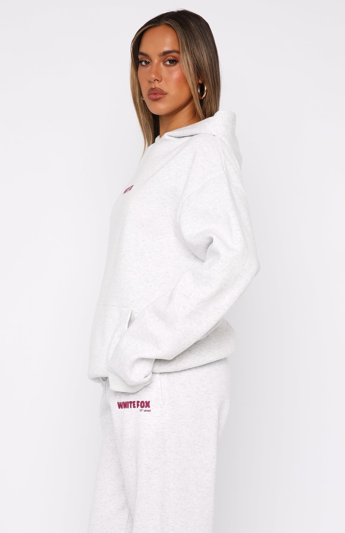 FOXEY NEWYORK ホワイト　ストレッチパーカー♡38 11th Street New York Or Nowhere Oversized Hoodie Berry Blast
