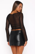 True To Form Long Sleeve Top Black