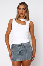 Hypnotised Tank Top White