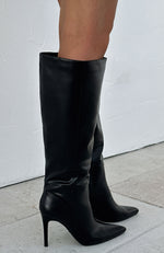 Run Away With Me Knee High Boots Black