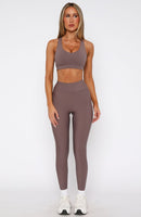 Go Getter High Waisted Leggings Cocoa