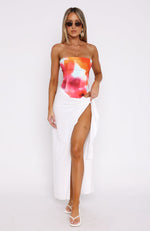 Let It Go Strapless Bustier Summer Burst