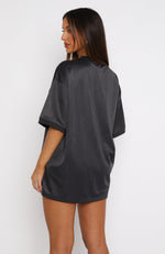 Just Get Along Oversized Jersey Charcoal