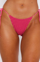 Beach Days Bottoms Fuchsia Gingham