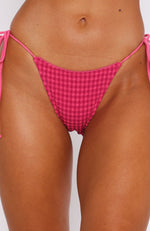 Beach Days Bottoms Fuchsia Gingham