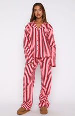 Dreamland Long Sleeve Pyjama Set Candy Stripe