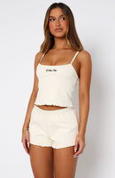 Love Matters Pyjama Top Cream