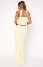 Loving You Maxi Skirt Lemon