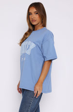 Give It Away Oversized Tee Dusty Blue