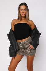 Highly Classified Strapless Top Black