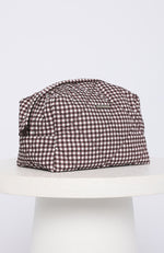 Getting Ready Cosmetic Bag Choc Gingham