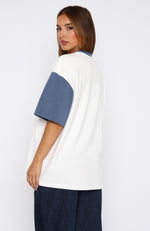 Fearlessly Flying Oversized Tee White