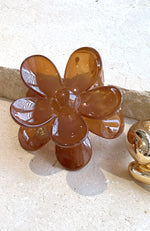 Pick The Flowers Hair Clip Brown