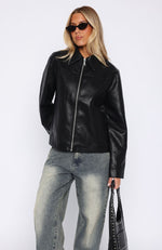 Cool City Life Pu Jacket Black