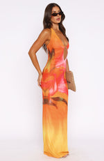 Bets Are Off Maxi Dress Sunset Floral