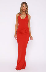 Gemini Baby Maxi Dress Red