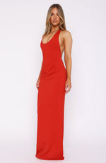 Gemini Baby Maxi Dress Red