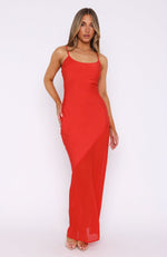 Shout Louder Maxi Dress Red