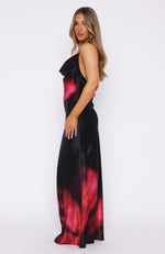 Over My Head Maxi Dress Noir Blush