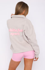 Hold Me Down Zip Front Sweater Moon