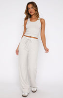 No Peace Pyjama Pants Grey Marle