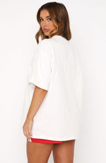 Sweet Like Sugar Oversized Tee White