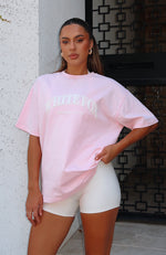 Athletics Era Oversized Tee Pink