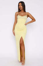 Just Be Friends Maxi Dress Lemon