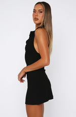 Eternal Glow Mini Dress Black