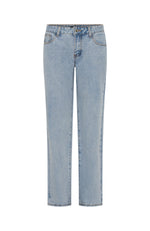 Bring The Style Low Rise Wide Leg Jeans Glacier Blue