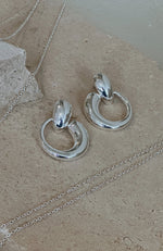 Ava Statement Earrings Silver