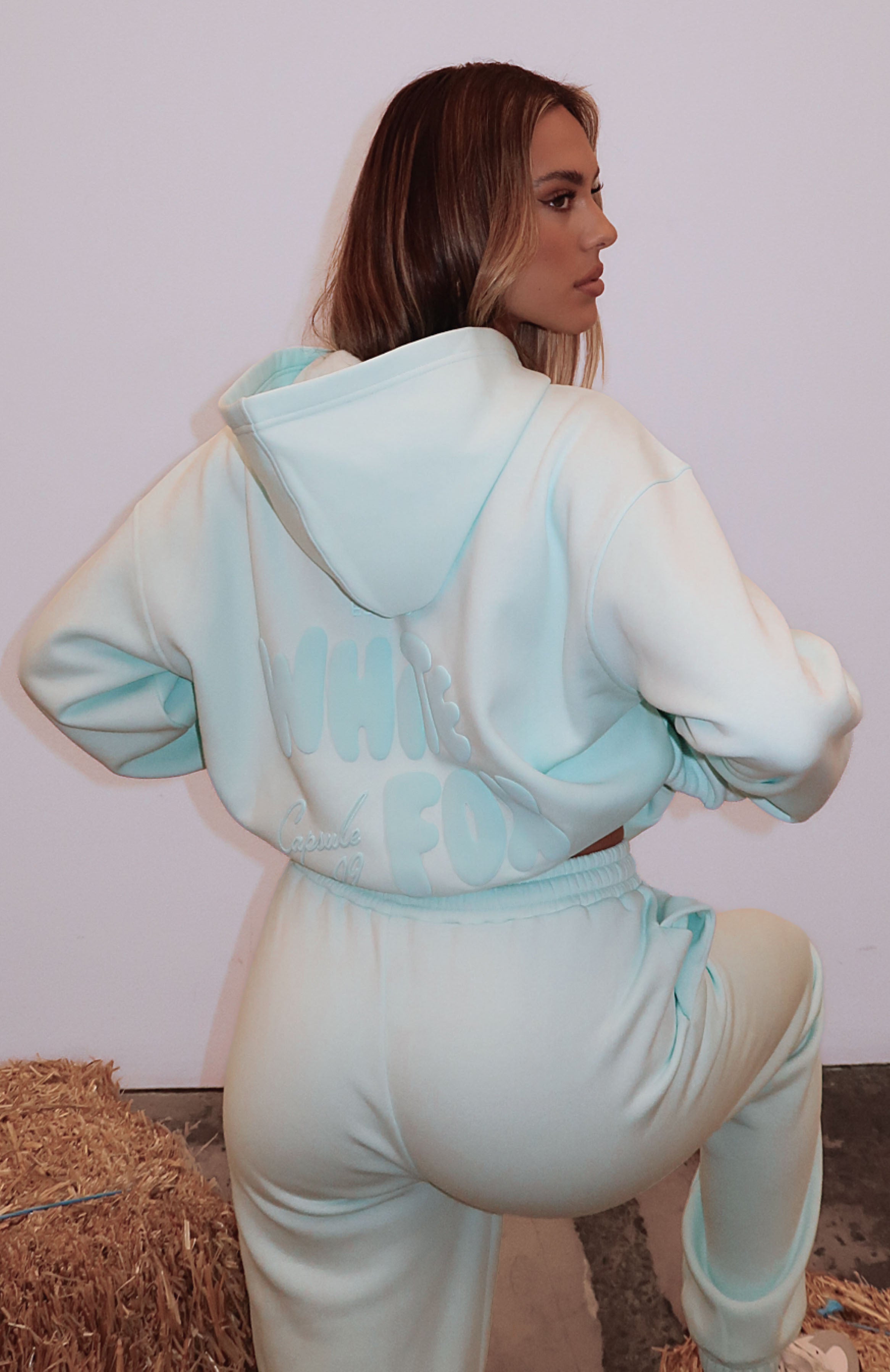 Capsule 9 Star Of The Moment Oversized Hoodie Mint | White Fox Boutique UK