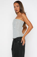 Good Fortune Strapless Bustier Mist