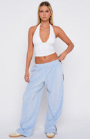 Soul Fire Velour Pants Baby Blue
