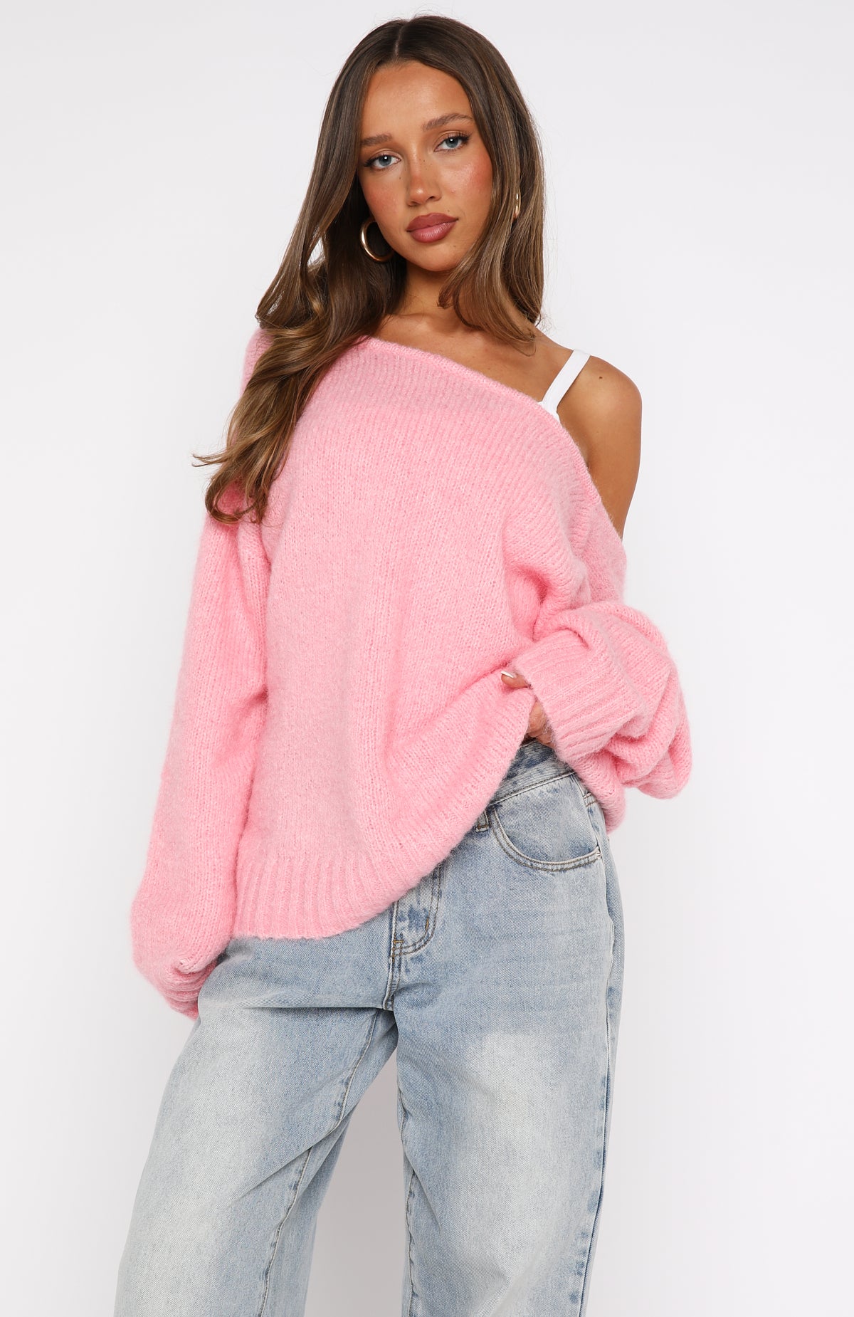 Softer Love Knit Sweater Marshmallow | White Fox Boutique UK