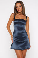 Just A Girl Mini Dress Navy