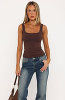 Chill Vibes Tank Top Espresso