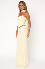 Loving You Maxi Skirt Lemon