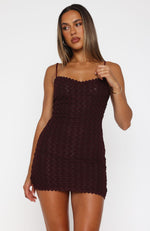 Midnight Snack Mini Dress Wine