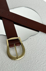 Austin Belt Brown/Gold