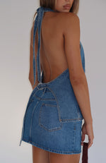 Holla At Me Mini Skirt Admiral Blue