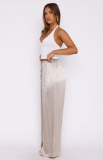 Catching Up Wide Leg Pants Bronze