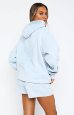 Leisure Edition Oversized Hoodie Baby Blue