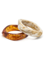 Florentin Bracelet Set Caramel Marble