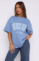 Give It Away Oversized Tee Dusty Blue