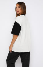 Fearlessly Flying Oversized Tee Grey Marle