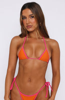 Inka Micro Bikini Top Orange/Watermelon