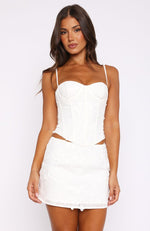 Keep It A Secret Bustier White